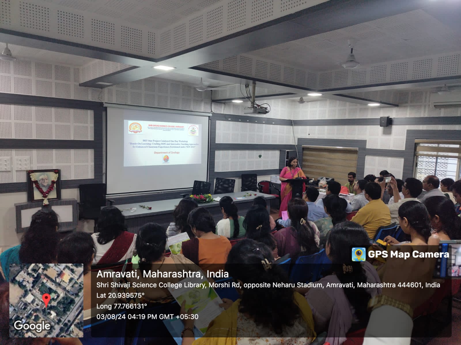 Dr. J. D. Dhote, Head department of Zoology, Chairman BoS Zoology conductiong session
